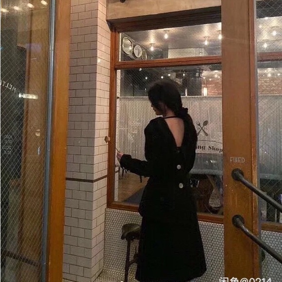 Designer Double-faced V-neck Wool Blazer Suit Jacket - Picture 4 of 5